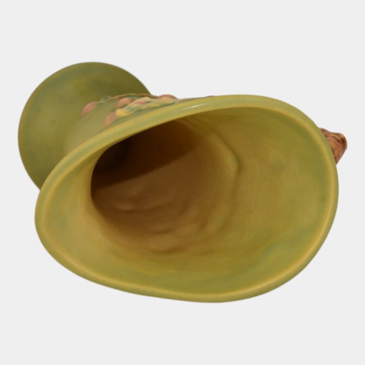 Roseville Apple Blossom Green 1949 Vintage Art Pottery Ceramic Vase 382-7 - Just Art Pottery