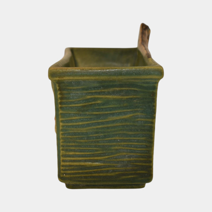 Roseville Bushberry Green 1941 Vintage Pottery Ceramic Window Box Planter 383-6 - Just Art Pottery
