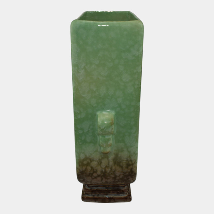 Roseville Artwood Green 1951 Mid Century Modern Art Pottery Planter Vase 1052-8 - Just Art Pottery