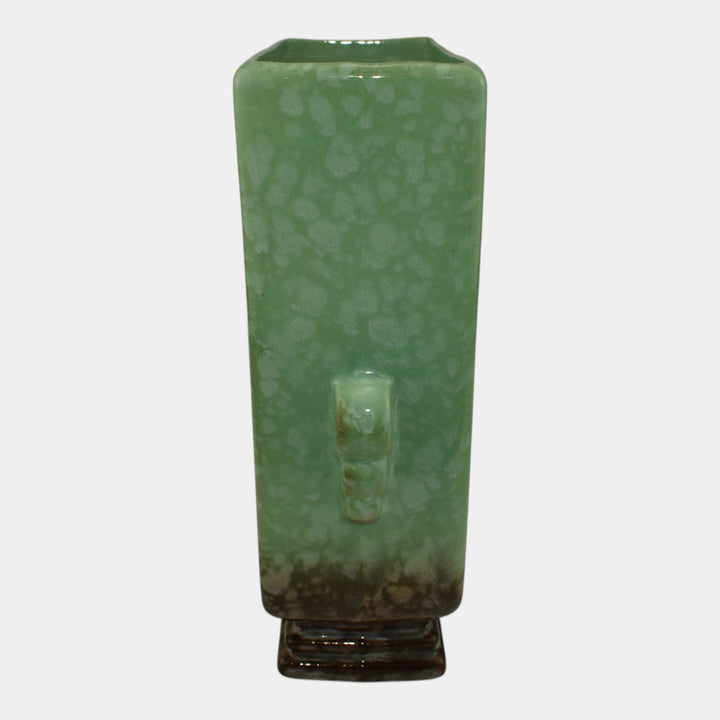 Roseville Artwood Green 1951 Mid Century Modern Art Pottery Planter Vase 1052-8 - Just Art Pottery