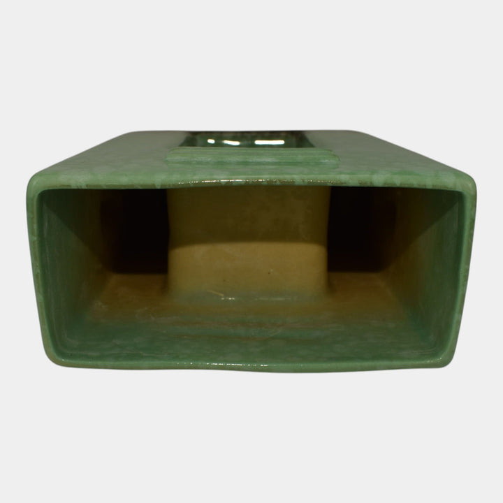 Roseville Artwood Green 1951 Mid Century Modern Art Pottery Planter Vase 1052-8 - Just Art Pottery