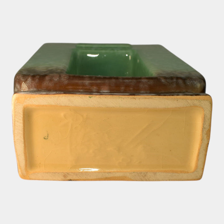 Roseville Artwood Green 1951 Mid Century Modern Art Pottery Planter Vase 1052-8 - Just Art Pottery