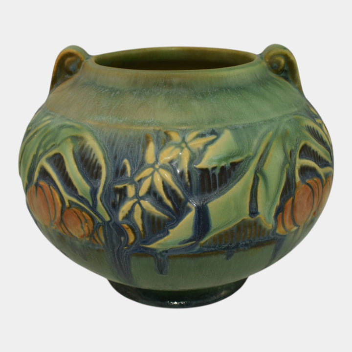 Roseville Baneda Green 1932 Vintage Arts And Crafts Pottery Ceramic Vase 235-5 - Just Art Pottery