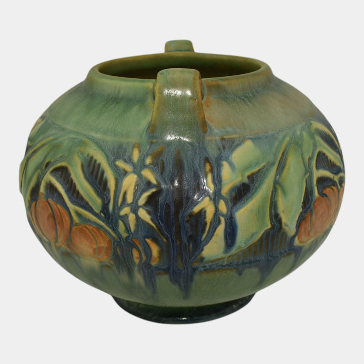 Roseville Baneda Green 1932 Vintage Arts And Crafts Pottery Ceramic Vase 235-5 - Just Art Pottery