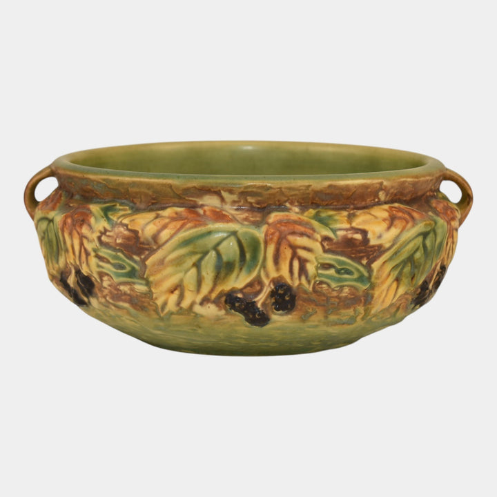 Roseville Blackberry 1932 Vintage Arts and Crafts Pottery Ceramic Bowl 226-6