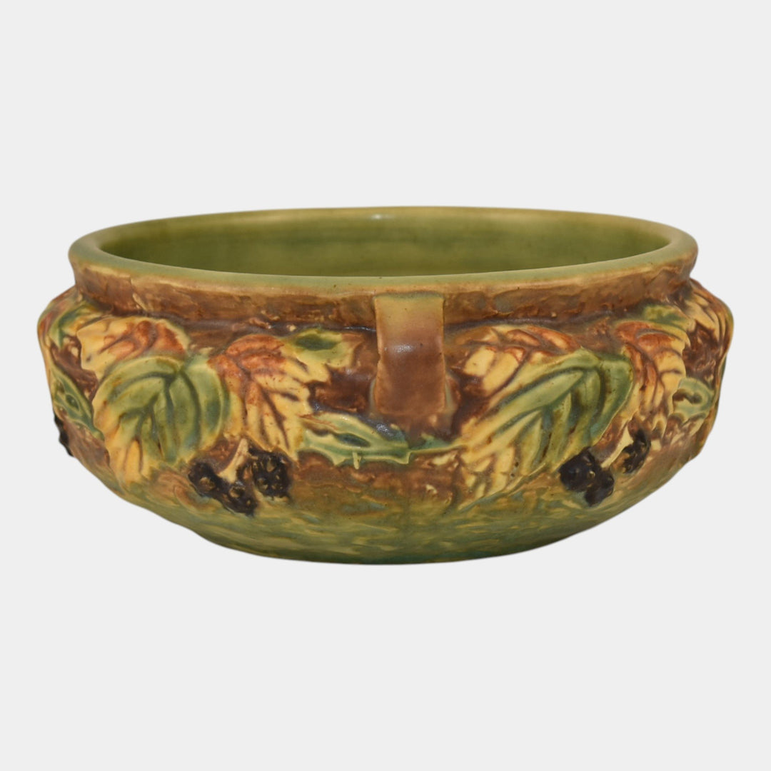 Roseville Blackberry 1932 Vintage Arts and Crafts Pottery Ceramic Bowl 226-6