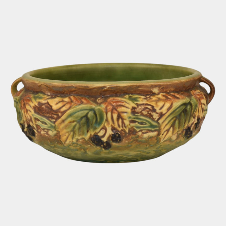 Roseville Blackberry 1932 Vintage Arts and Crafts Pottery Ceramic Bowl 226-6