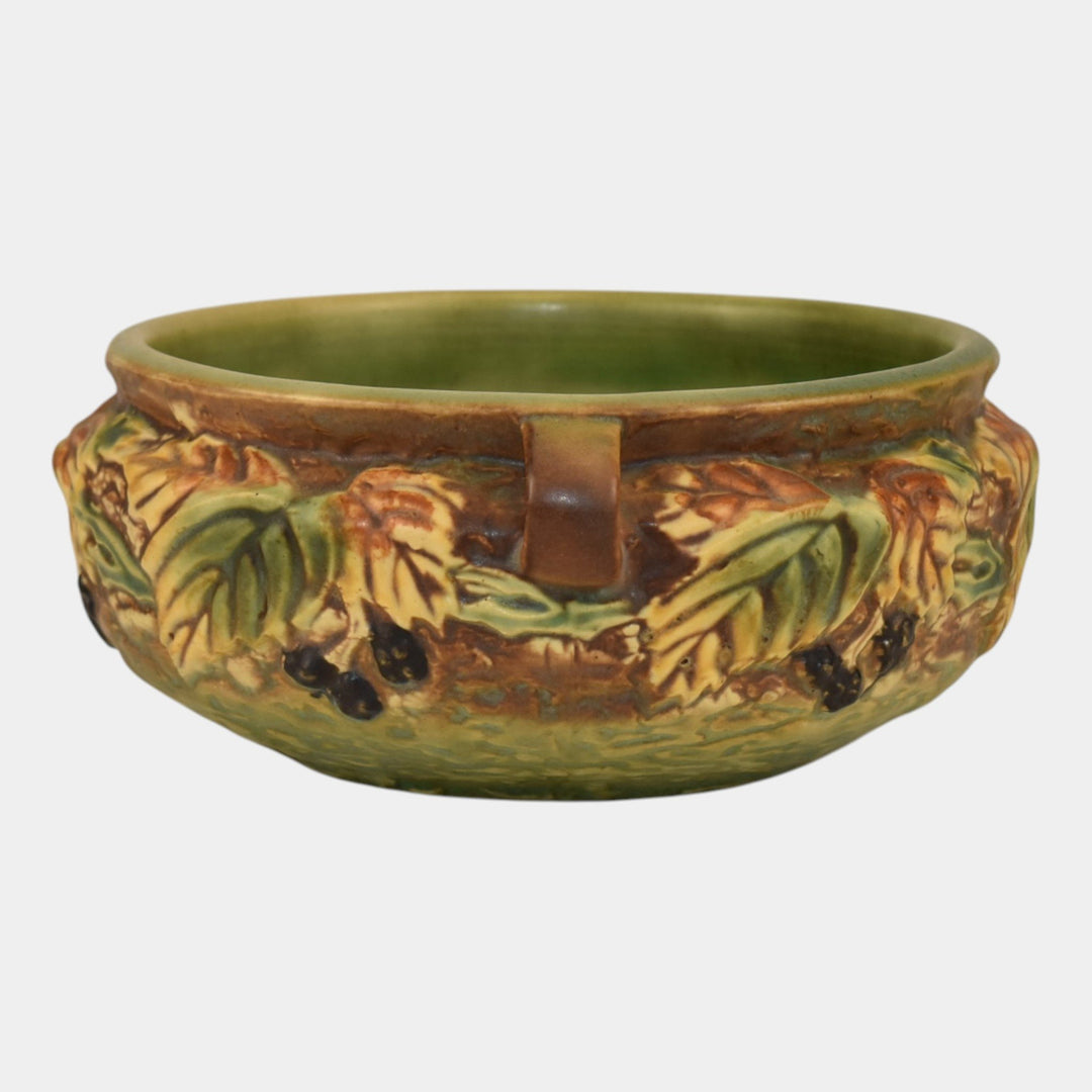Roseville Blackberry 1932 Vintage Arts and Crafts Pottery Ceramic Bowl 226-6