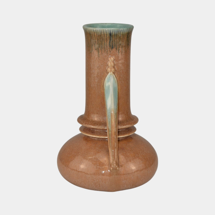 Roseville Orian Tan 1938 Vintage Art Deco Pottery Ceramic Vase 735-7