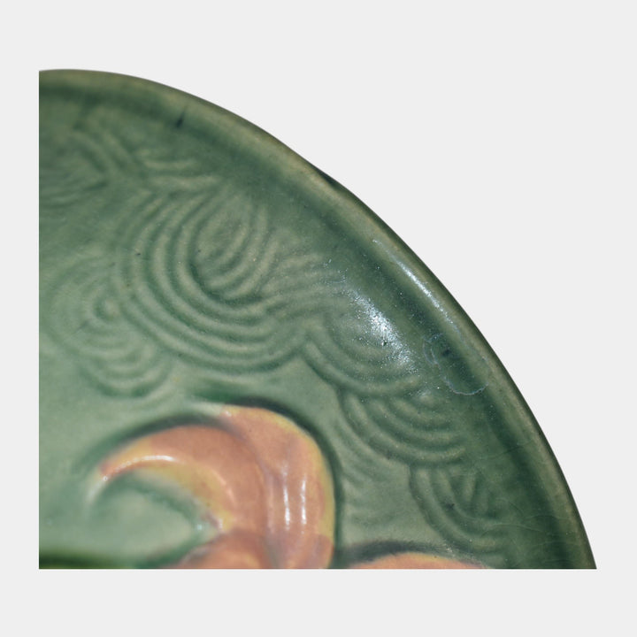 Roseville Zephyr Lily Green 1946 Art Pottery Ceramic Flower Pot Planter 672-5 - Just Art Pottery