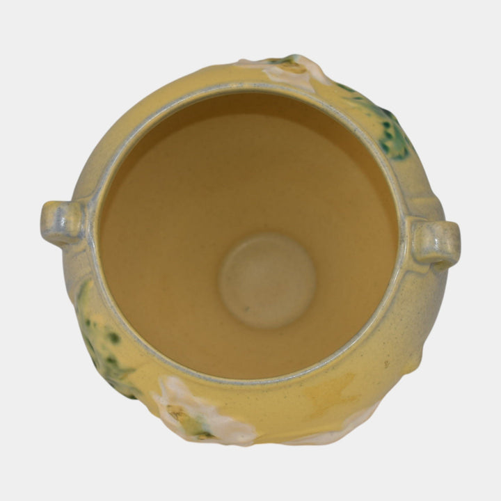 Roseville Poppy Blue Gray 1938 Art Deco Pottery Ceramic Jardiniere Planter 642-4 - Just Art Pottery