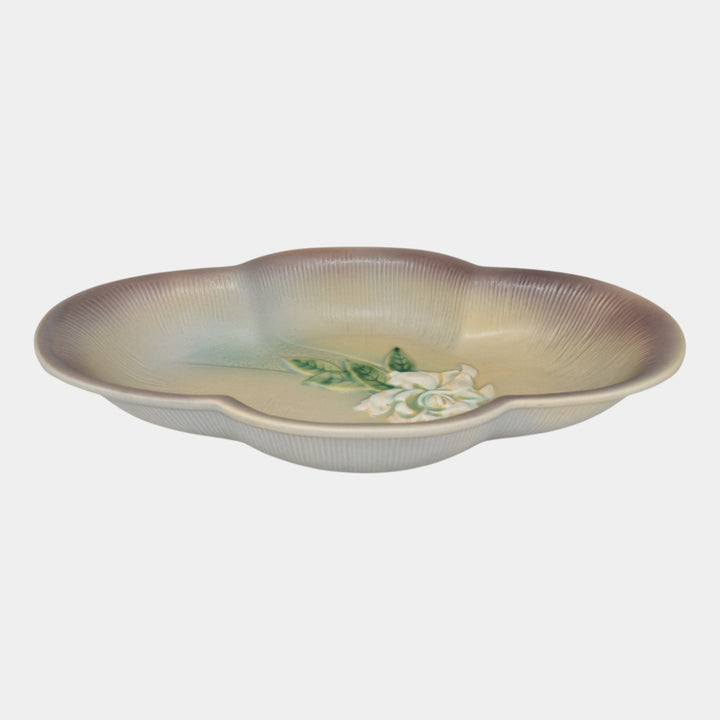 Roseville Gardenia Gray 1950 Mid Century Modern Pottery Large Bowl 631-14