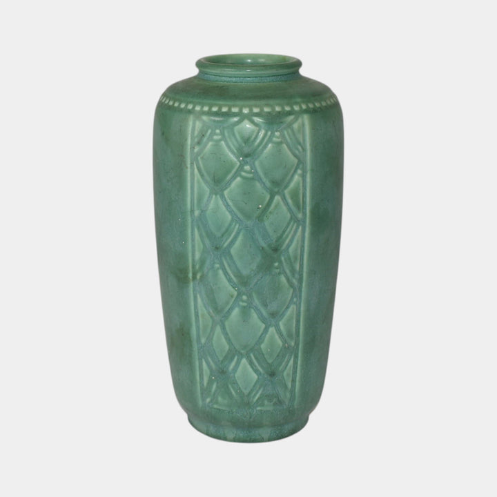 Rookwood 1939 Vintage Art Deco Pottery Matte Green Ceramic Vase 6676