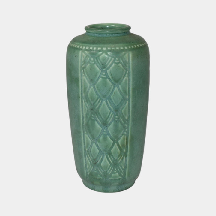 Rookwood 1939 Vintage Art Deco Pottery Matte Green Ceramic Vase 6676