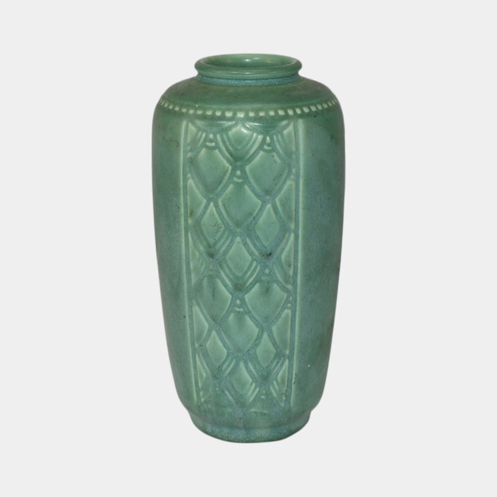Rookwood 1939 Vintage Art Deco Pottery Matte Green Ceramic Vase 6676