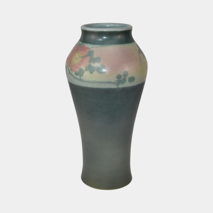 Rookwood 1917 Vintage Arts And Crafts Pottery Blue Flower Vase 909C Diers