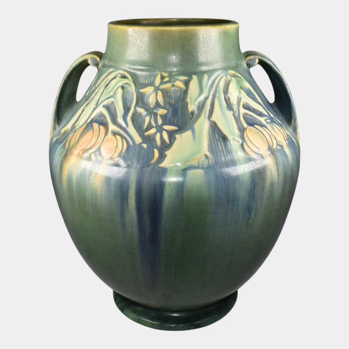 Roseville Baneda Green 1932 Art Pottery Vase 597-10