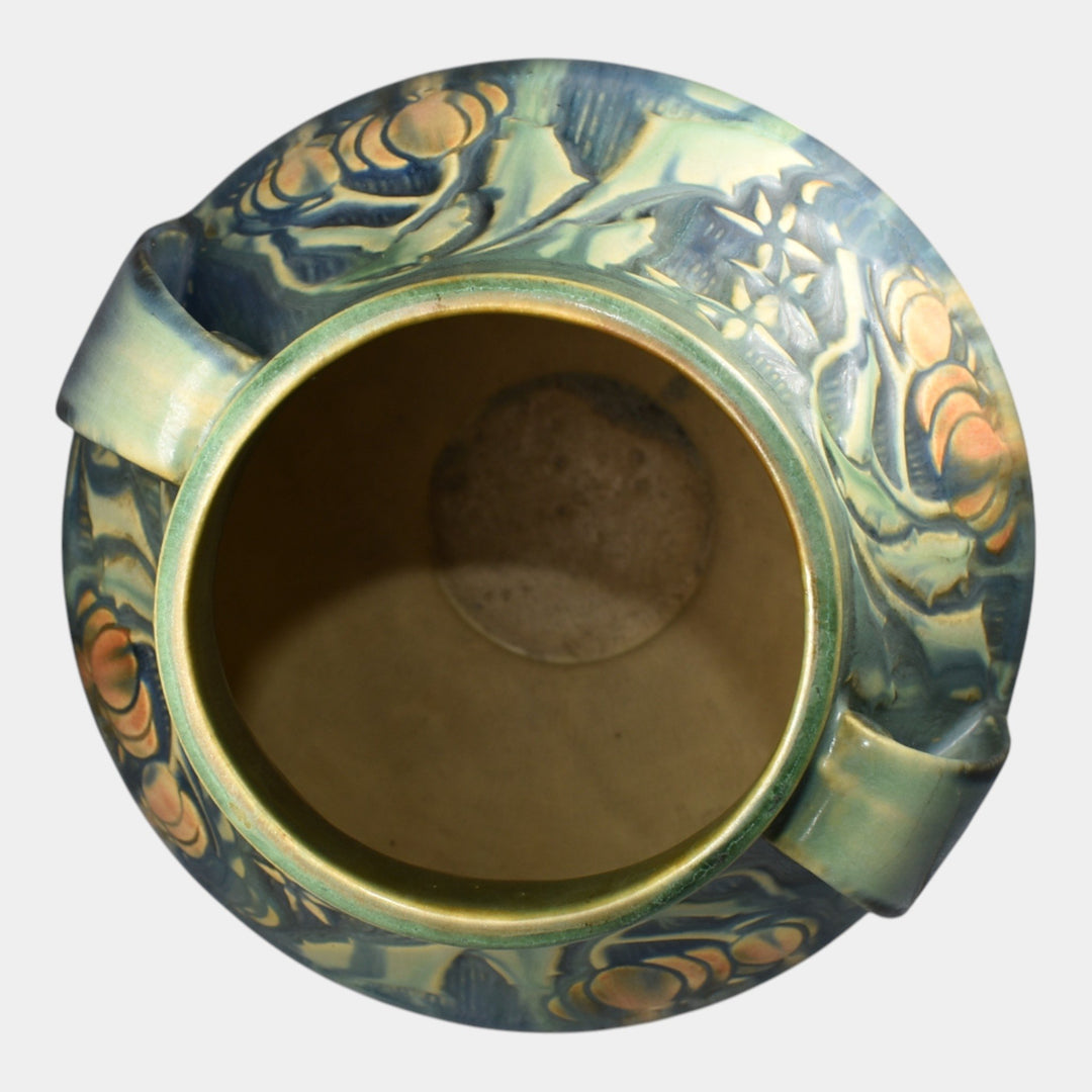 Roseville Baneda Green 1932 Art Pottery Vase 597-10