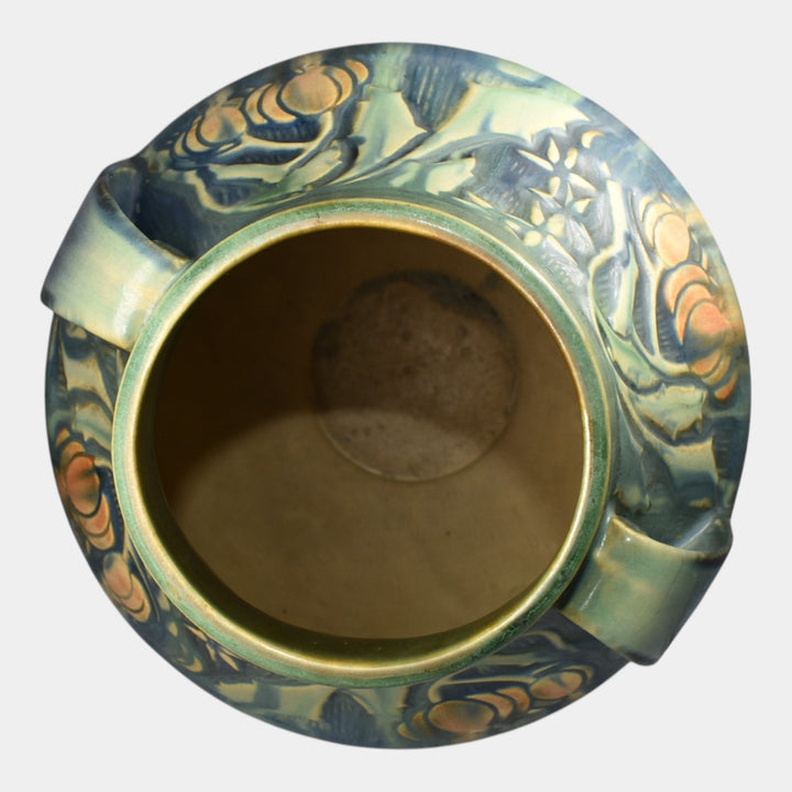 Roseville Baneda Green 1932 Art Pottery Vase 597-10