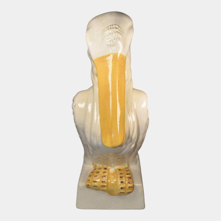 Weller Brighton Pelican Tall Ceramic Garden Ornament Statue