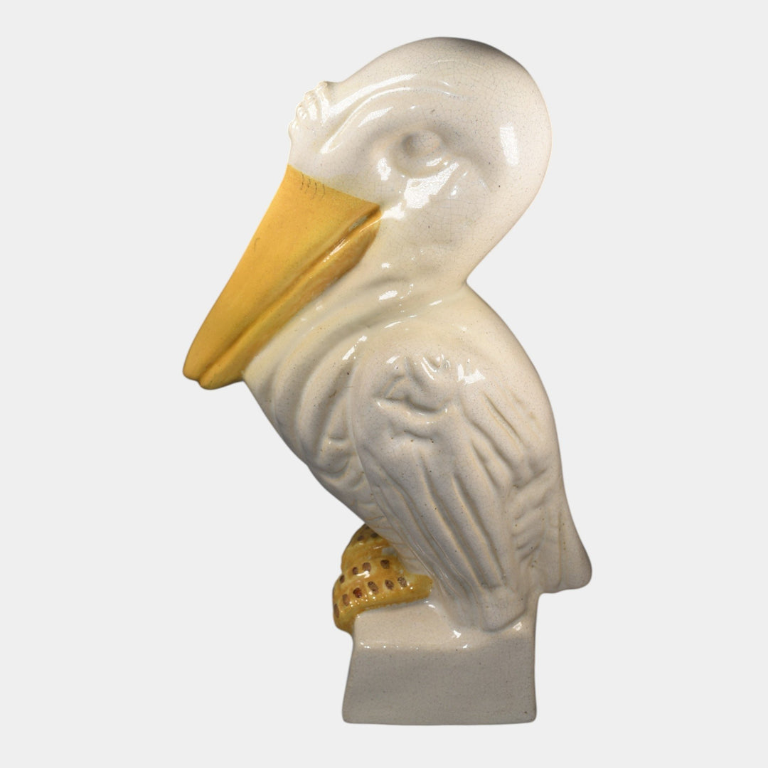 Weller Brighton Pelican Tall Ceramic Garden Ornament Statue
