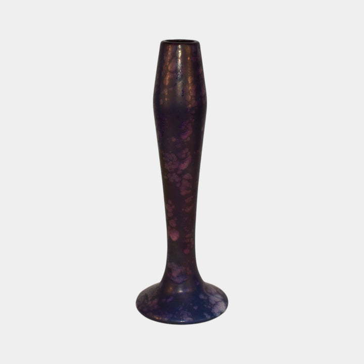 Weller Bronze Ware Lustre 1920 Vintage Art Pottery Purple Ceramic Vase