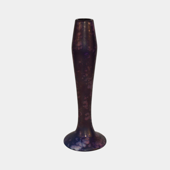 Weller Bronze Ware Lustre 1920 Vintage Art Pottery Purple Ceramic Vase