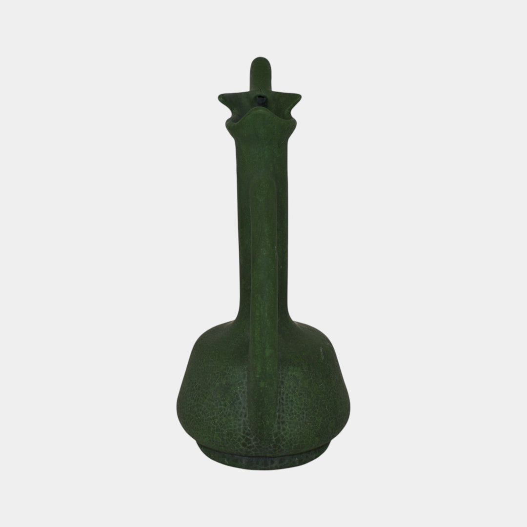 Weller Matte Green Vintage Arts and Crafts Pottery Ewer
