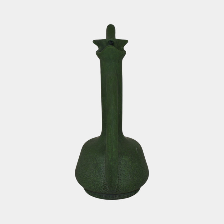 Weller Matte Green Vintage Arts and Crafts Pottery Ewer