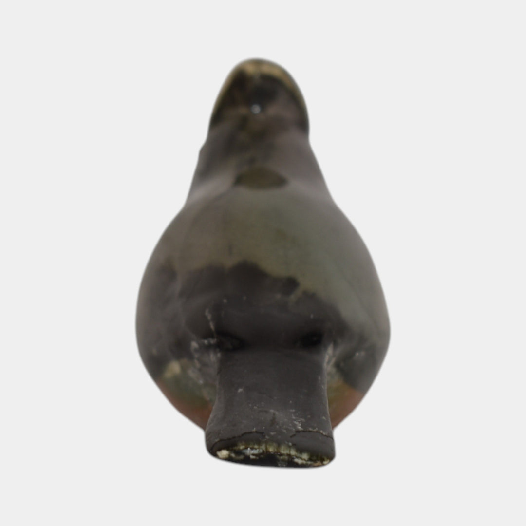 Weller Brighton 1915 Vintage Art Pottery Gray Ceramic Bird Figurine - Just Art Pottery
