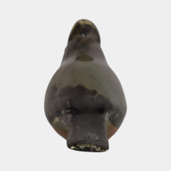 Weller Brighton 1915 Vintage Art Pottery Gray Ceramic Bird Figurine - Just Art Pottery