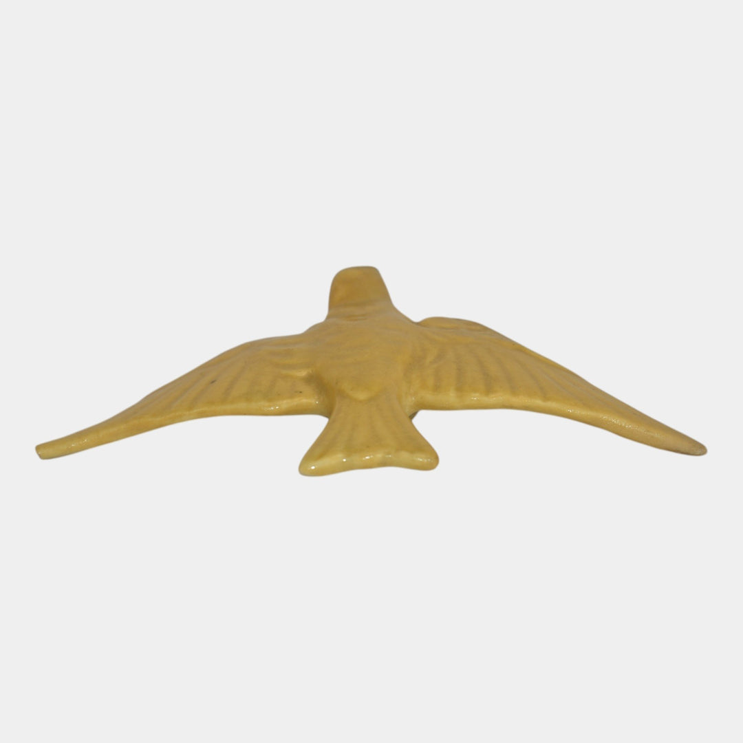 Weller Brighton 1915 Vintage Art Pottery Yellow Ceramic Bird Figurine