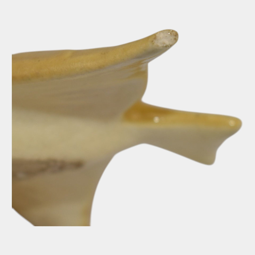 Weller Brighton 1915 Vintage Art Pottery Yellow Ceramic Bird Figurine