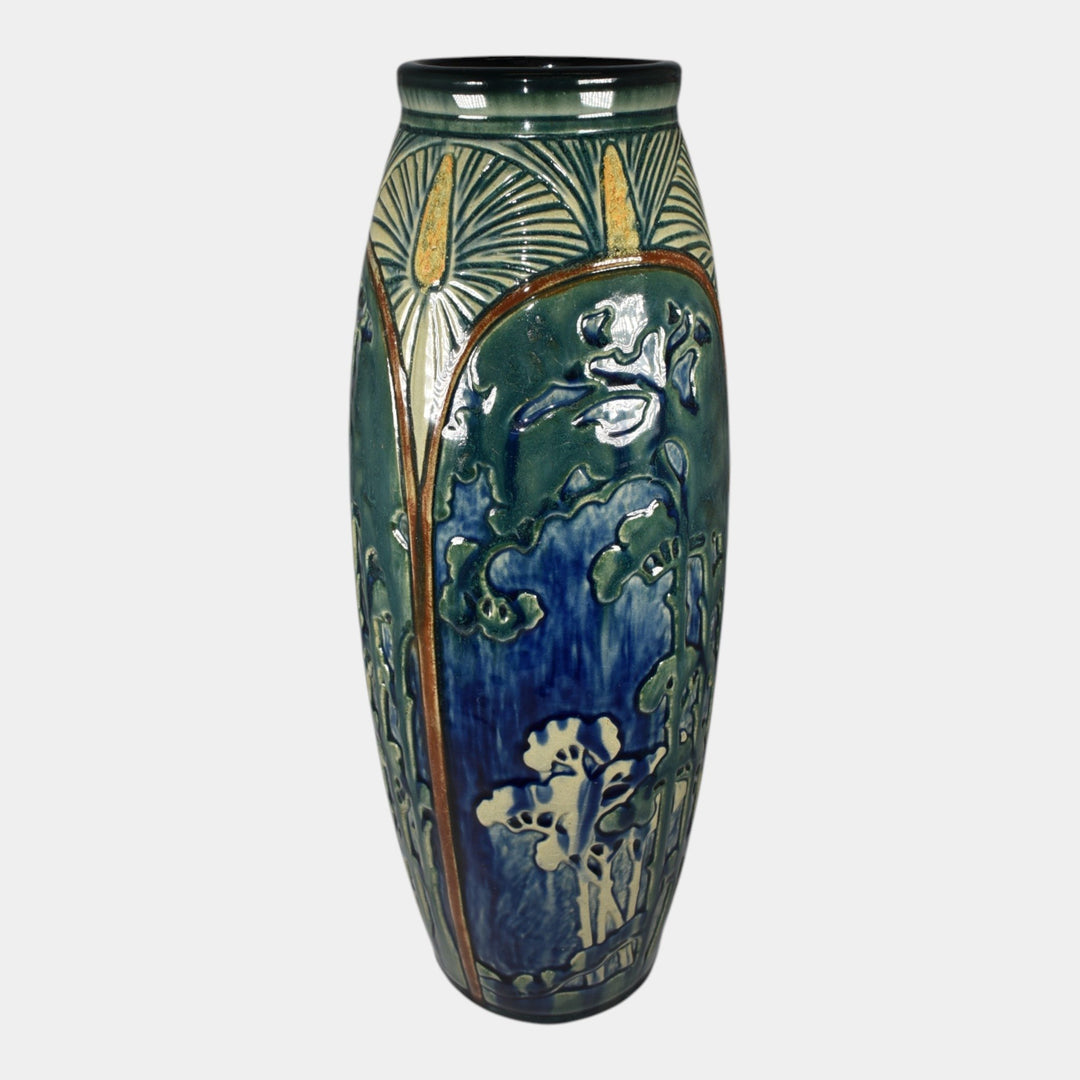 Weller Experimental Landscape Vintage Art Pottery Ceramic Vase By Rudolph Lorber