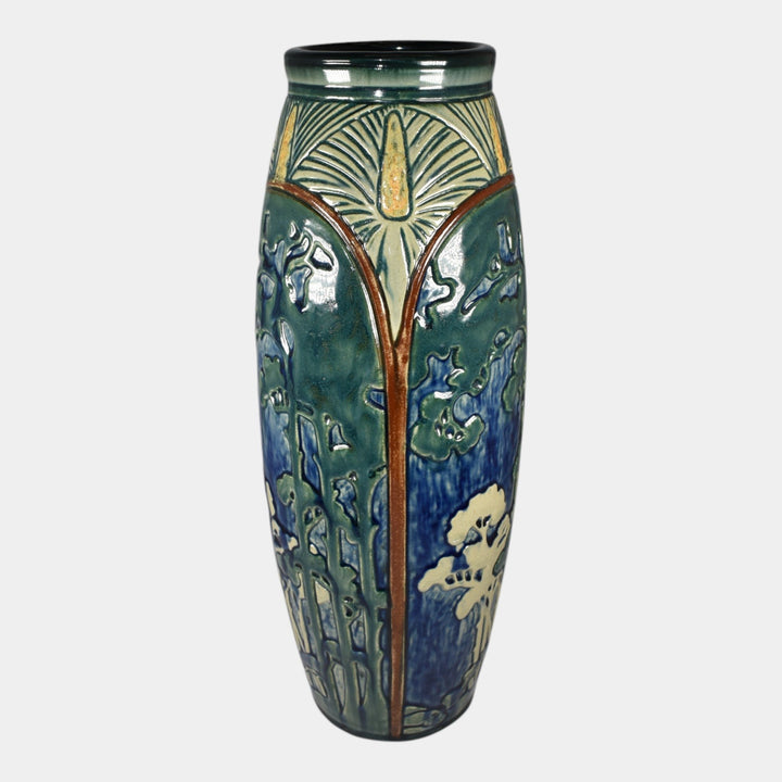Weller Experimental Landscape Vintage Art Pottery Ceramic Vase By Rudolph Lorber