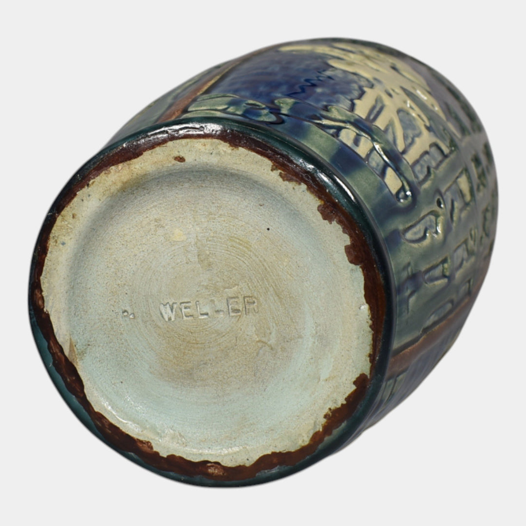 Weller Experimental Landscape Vintage Art Pottery Ceramic Vase By Rudolph Lorber