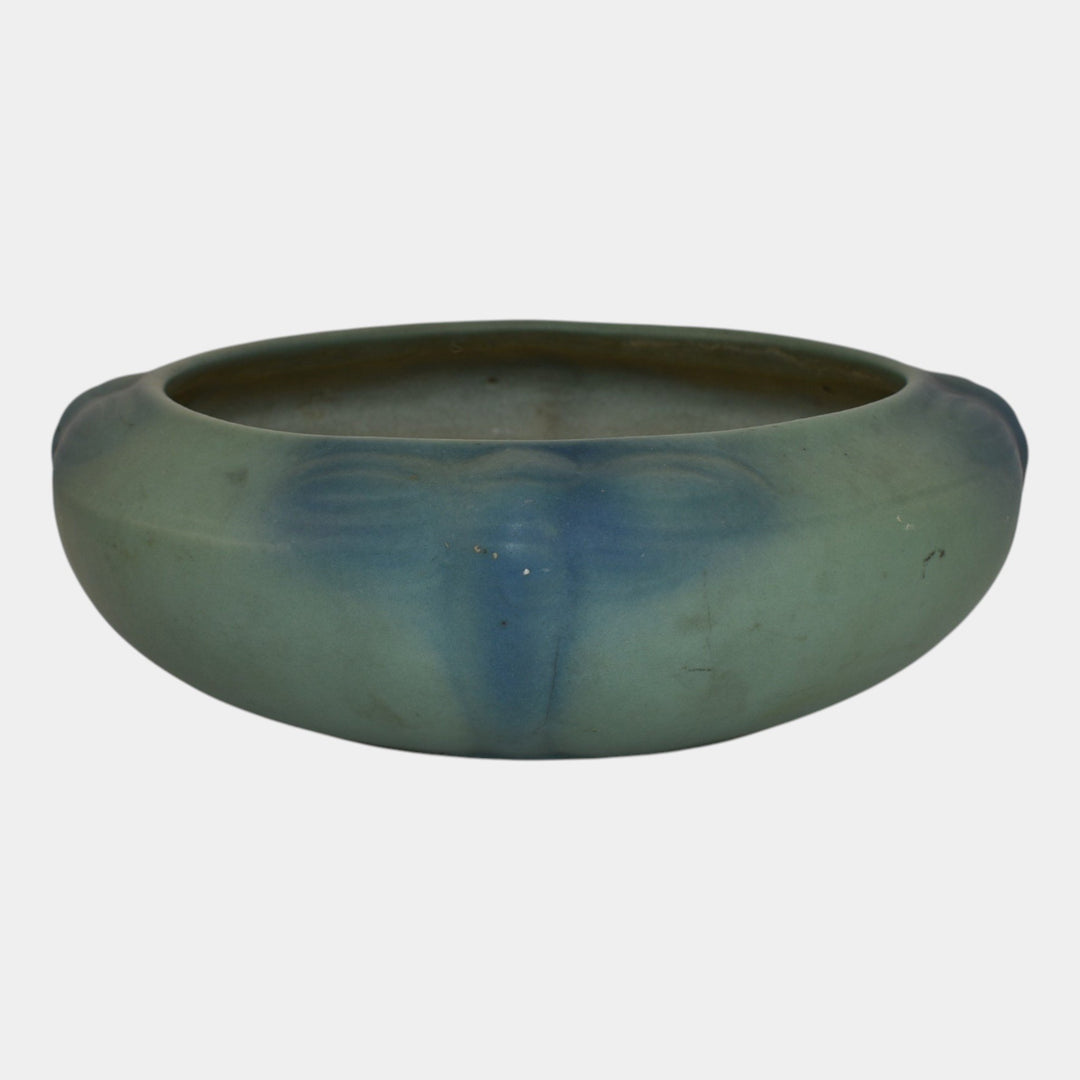 Van Briggle 1920s Vintage Arts And Crafts Pottery Blue Dragonfly Bowl 903