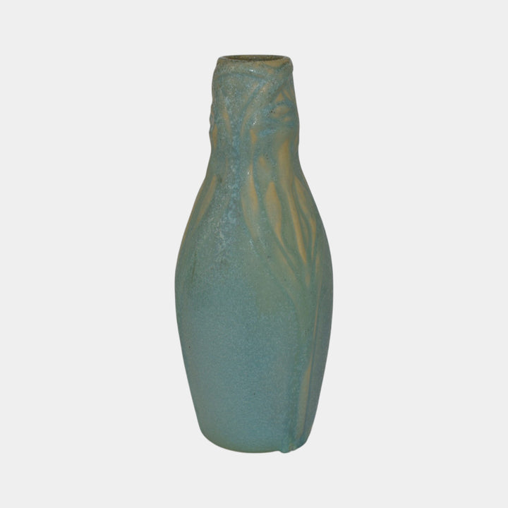 Van Briggle 1905 Vintage Arts And Crafts Pottery Blue Ceramic Flower Vase 161