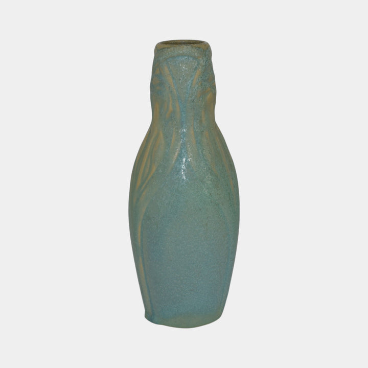 Van Briggle 1905 Vintage Arts And Crafts Pottery Blue Ceramic Flower Vase 161