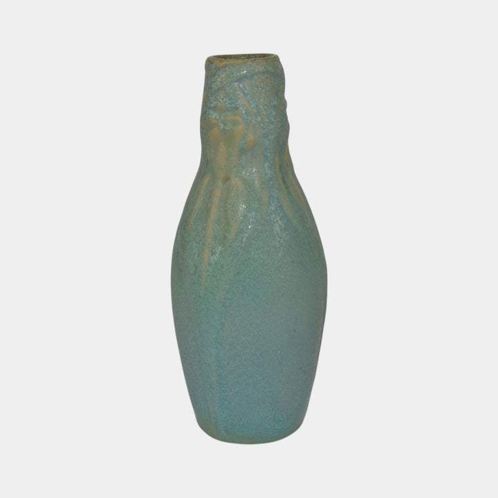 Van Briggle 1905 Vintage Arts And Crafts Pottery Blue Ceramic Flower Vase 161