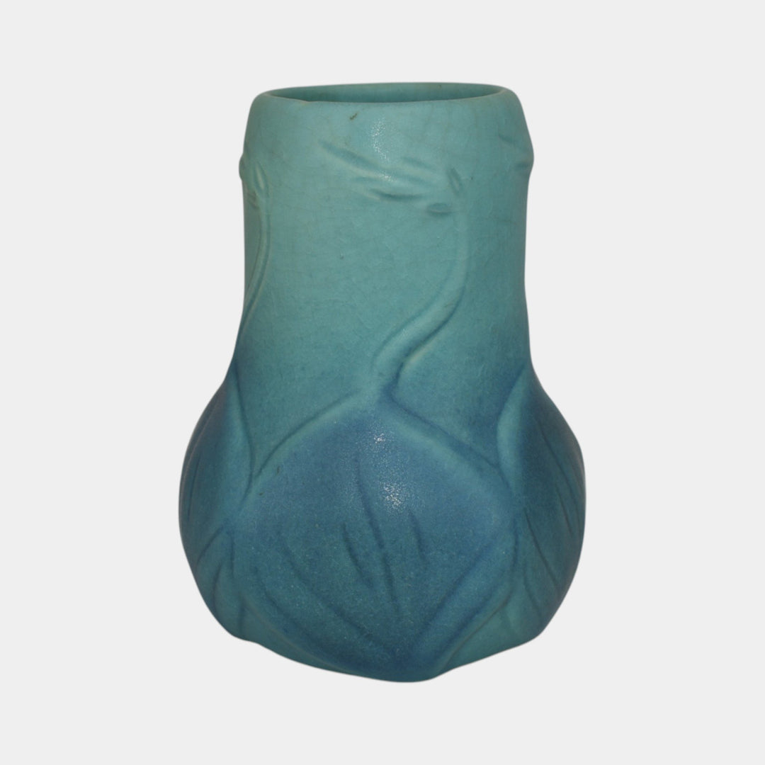 Van Briggle 1940 Vintage Arts And Crafts Pottery Blue Ceramic Flower Vase 645