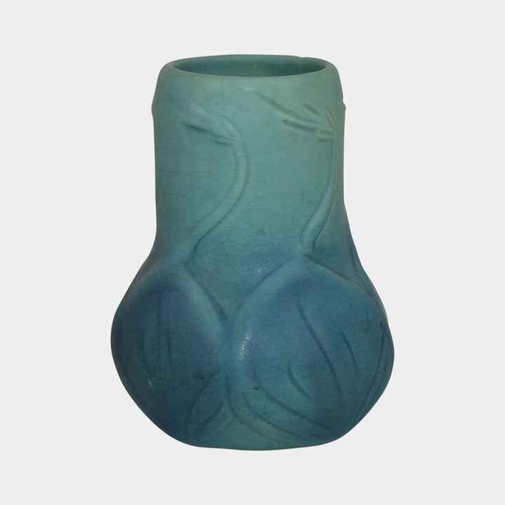 Van Briggle 1940 Vintage Arts And Crafts Pottery Blue Ceramic Flower Vase 645