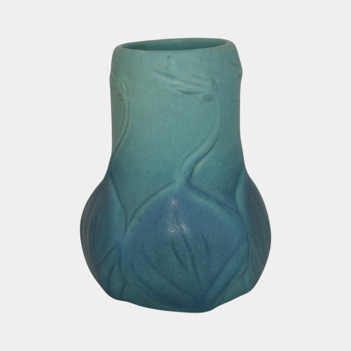Van Briggle 1940 Vintage Arts And Crafts Pottery Blue Ceramic Flower Vase 645