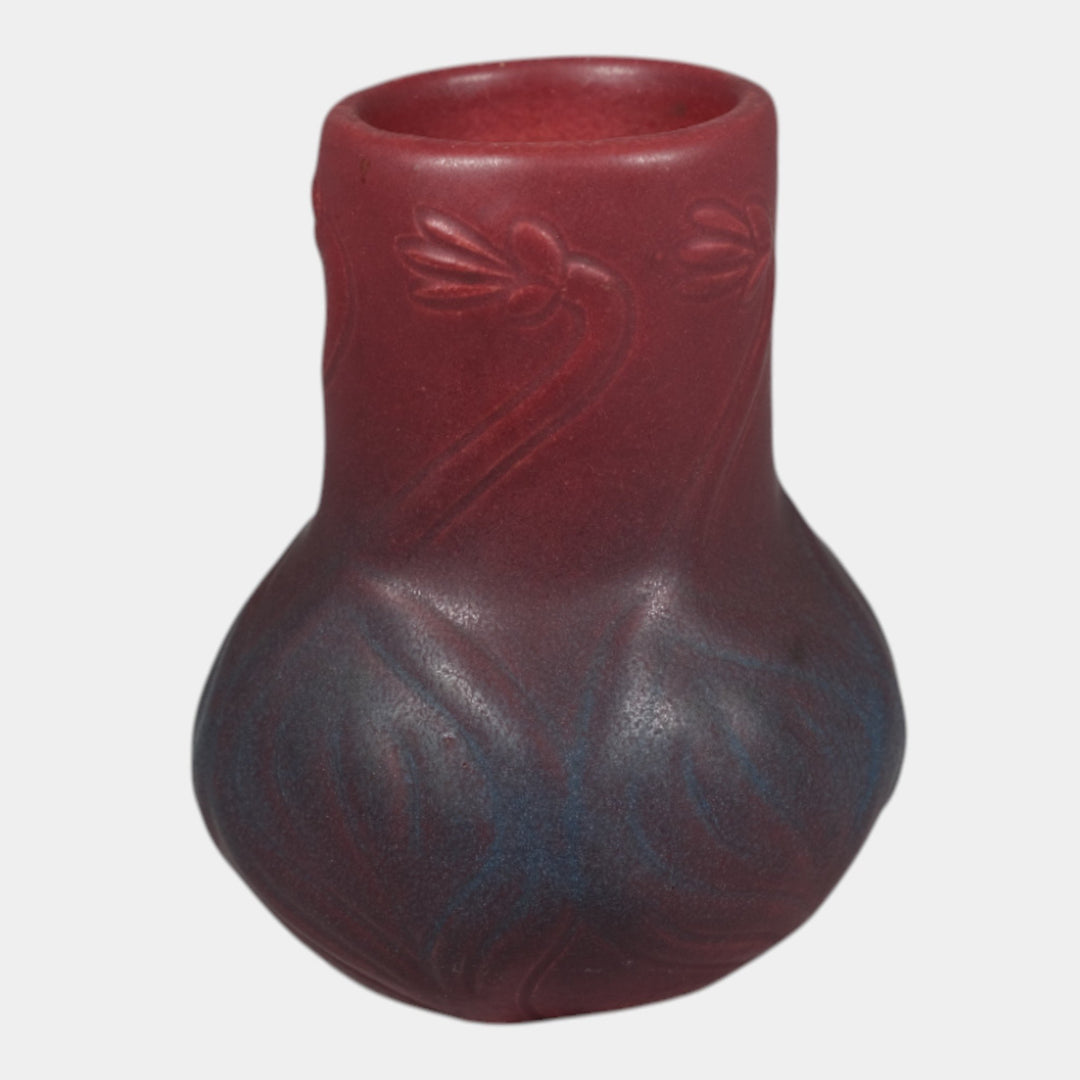 Van Briggle 1922-1926 Vintage Art Pottery Red Ceramic Flower Vase 645
