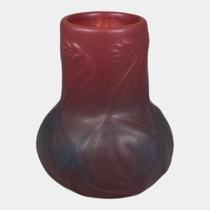 Van Briggle 1922-1926 Vintage Art Pottery Red Ceramic Flower Vase 645
