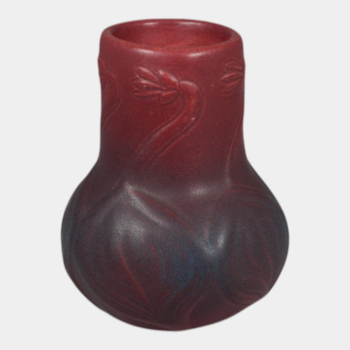 Van Briggle 1922-1926 Vintage Art Pottery Red Ceramic Flower Vase 645