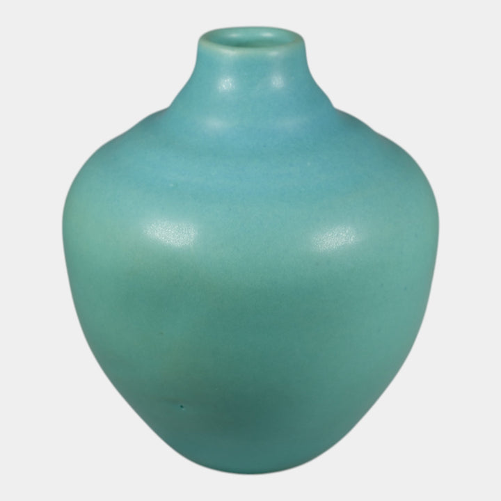 Van Briggle Vintage Original Hand Made Pottery Blue Ceramic Vase