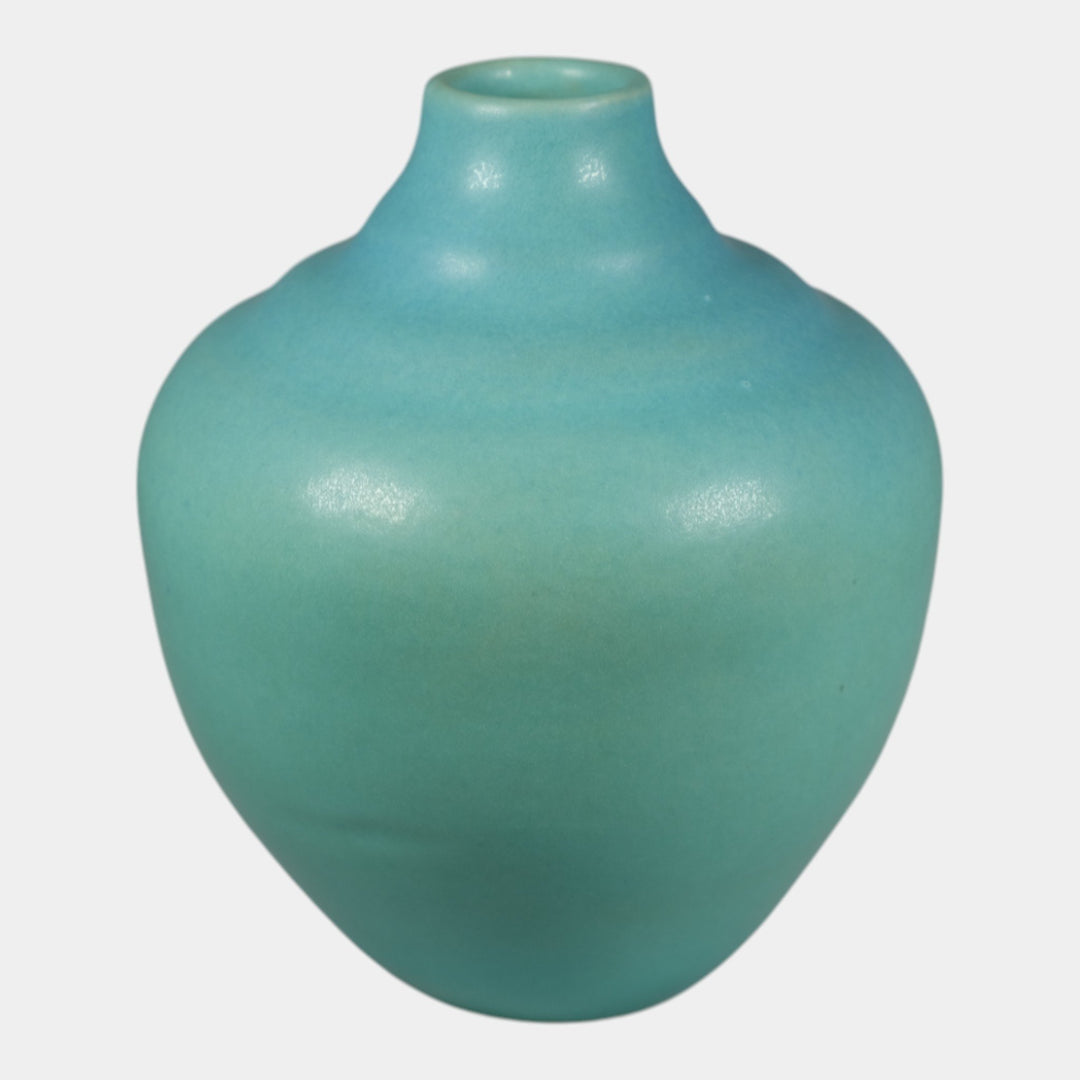 Van Briggle Vintage Original Hand Made Pottery Blue Ceramic Vase