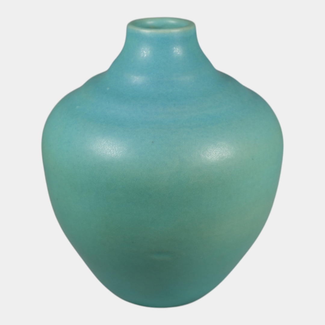 Van Briggle Vintage Original Hand Made Pottery Blue Ceramic Vase