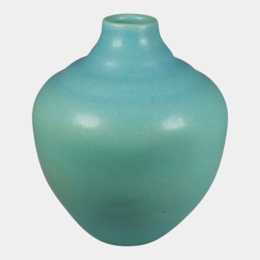 Van Briggle Vintage Original Hand Made Pottery Blue Ceramic Vase
